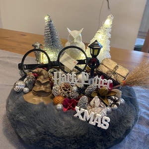 Harry Potter karácsonyi asztal disz  - karácsony - karácsonyi lakásdekoráció - karácsonyi lakásdíszek - Meska.hu