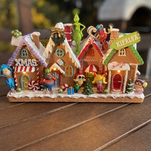  Grincs karácsonyi  asztal disz Kifalva  - karácsony - karácsonyi lakásdekoráció - karácsonyi ajtódíszek - Meska.hu