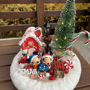 Disney  karácsonyi mickey és minnie asztal disz  - karácsony - karácsonyi lakásdekoráció - karácsonyi ajtódíszek - Meska.hu