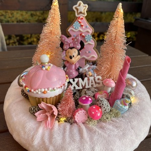 Disney Minnie karácsonyi asztal disz  - Meska.hu