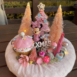 Disney Minnie karácsonyi asztal disz  - karácsony - karácsonyi lakásdekoráció - karácsonyi lakásdíszek - Meska.hu