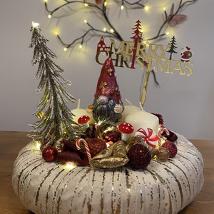 Karacsonyi advent asztal disz  - karácsony - adventi díszek - adventi asztaldísz - Meska.hu