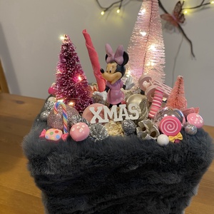 Disney Minnie karácsonyi   asztal disz  - karácsony - karácsonyi lakásdekoráció - karácsonyi lakásdíszek - Meska.hu