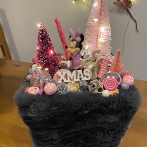 Disney Minnie karácsonyi   asztal disz  - karácsony - karácsonyi lakásdekoráció - karácsonyi lakásdíszek - Meska.hu