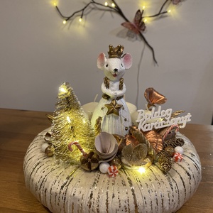 Karácsonyi advent   asztal disz  - karácsony - adventi díszek - adventi asztaldísz - Meska.hu