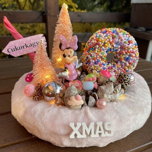Disney Minnie  karácsonyi  koszorú, Karácsony, Karácsonyi lakásdekoráció, Karácsonyfadíszek, Mindenmás, MESKA