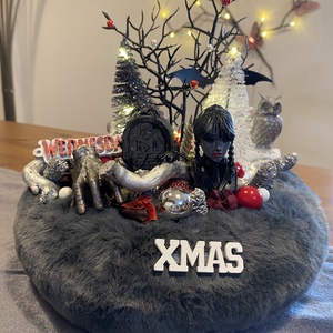 Wednesday karácsonyi aszta disz  - karácsony - karácsonyi lakásdekoráció - karácsonyi lakásdíszek - Meska.hu