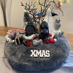 Wednesday karácsonyi aszta disz  - karácsony - karácsonyi lakásdekoráció - karácsonyi lakásdíszek - Meska.hu