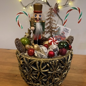  Diótörő karácsonyi asztal disz , Karácsony, Karácsonyi lakásdekoráció, Karácsonyi ajtódíszek, Mindenmás, MESKA