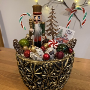  Diótörő karácsonyi asztal disz  - karácsony - karácsonyi lakásdekoráció - karácsonyi ajtódíszek - Meska.hu