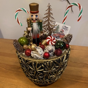  Diótörő karácsonyi asztal disz  - karácsony - karácsonyi lakásdekoráció - karácsonyi ajtódíszek - Meska.hu