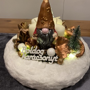   Karácsonyi asztal disz  - karácsony - adventi díszek - adventi asztaldísz - Meska.hu