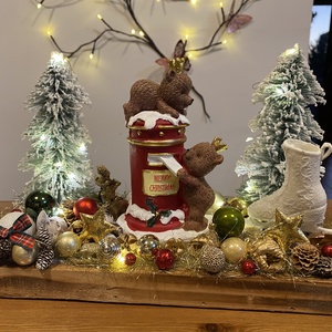 Karácsonyi macis asztal disz  - karácsony - karácsonyi lakásdekoráció - karácsonyi lakásdíszek - Meska.hu