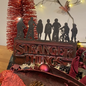 Stranger Things  asztal disz  - karácsony - adventi díszek - adventi asztaldísz - Meska.hu