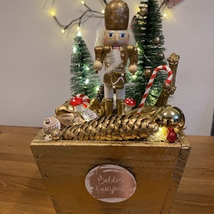 Karácsonyi Diótörő asztal disz  - karácsony - karácsonyi lakásdekoráció - ünnepi asztaldekoráció - Meska.hu