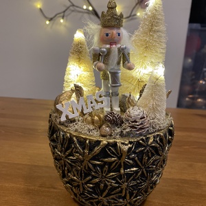 Karácsonyi Diótörő asztal disz  - karácsony - karácsonyi lakásdekoráció - ünnepi asztaldekoráció - Meska.hu