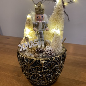 Karácsonyi Diótörő asztal disz  - karácsony - karácsonyi lakásdekoráció - ünnepi asztaldekoráció - Meska.hu