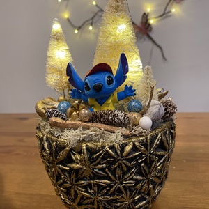 Karácsonyi DIsney  Stitch asztal disz  - Meska.hu