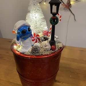 Karácsonyi DIsney  Stitch asztal disz  - Meska.hu