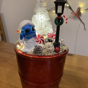 Karácsonyi DIsney  Stitch asztal disz  - karácsony - karácsonyi lakásdekoráció - ünnepi asztaldekoráció - Meska.hu