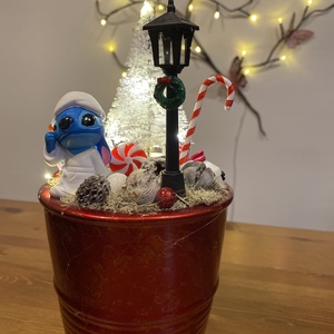 Karácsonyi DIsney  Stitch asztal disz  - karácsony - karácsonyi lakásdekoráció - ünnepi asztaldekoráció - Meska.hu