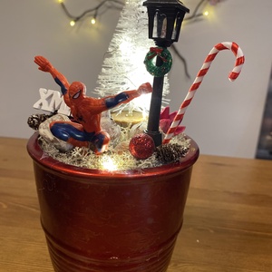 Karácsonyi Pókember  asztal disz , Karácsony, Karácsonyi lakásdekoráció, Ünnepi asztaldekoráció, Mindenmás, MESKA