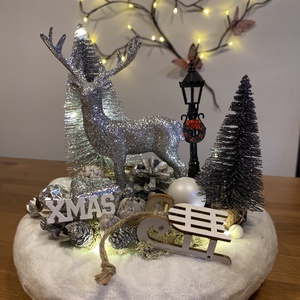 Karácsonyi  asztal disz , Karácsony, Karácsonyi lakásdekoráció, Ünnepi asztaldekoráció, Mindenmás, MESKA