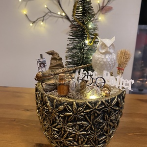 Harry Potter    asztal disz  - karácsony - karácsonyi lakásdekoráció - karácsonyi ajtódíszek - Meska.hu