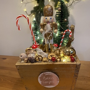 Karácsonyi Diótörő asztal disz  - karácsony - karácsonyi lakásdekoráció - ünnepi asztaldekoráció - Meska.hu