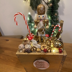 Karácsonyi Diótörő asztal disz  - karácsony - karácsonyi lakásdekoráció - ünnepi asztaldekoráció - Meska.hu