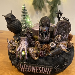 Wednesday advent  karácsonyi asztal disz  - Meska.hu