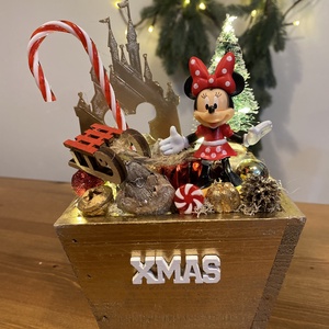 Disney Minnie  karácsonyi asztaldisz, Karácsony, Adventi díszek, Adventi koszorú, Mindenmás, MESKA