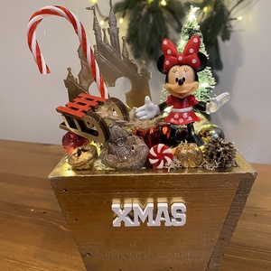 Disney Minnie  karácsonyi asztaldisz - karácsony - adventi díszek - adventi koszorú - Meska.hu