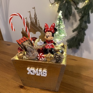 Disney Minnie  karácsonyi asztaldisz - karácsony - adventi díszek - adventi koszorú - Meska.hu