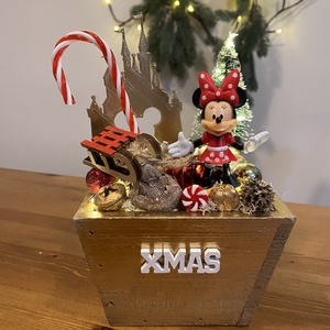Disney Minnie  karácsonyi asztaldisz - karácsony - adventi díszek - adventi koszorú - Meska.hu