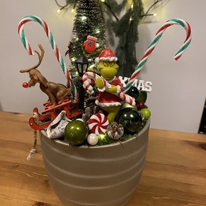 Grincs Karácsonyi  asztal disz  - Meska.hu