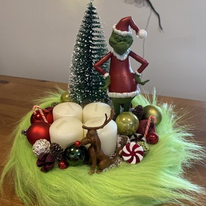 Grincs Karácsonyi  advent asztal disz  - Meska.hu