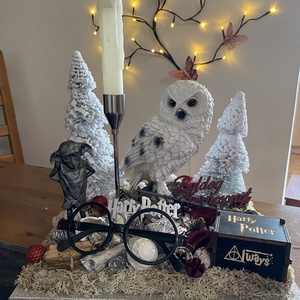 Harry Potter karácsonyi asztal disz  - karácsony - karácsonyi lakásdekoráció - karácsonyfadíszek - Meska.hu
