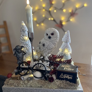 Harry Potter karácsonyi asztal disz  - karácsony - karácsonyi lakásdekoráció - karácsonyfadíszek - Meska.hu