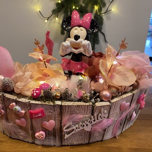 Disney Minnie asztal disz , Karácsony, Karácsonyi lakásdekoráció, Ünnepi asztaldekoráció, Mindenmás, MESKA