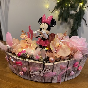 Disney Minnie asztal disz  - karácsony - karácsonyi lakásdekoráció - ünnepi asztaldekoráció - Meska.hu