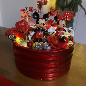  Disney Mickey és Minnie   asztal disz  - otthon & életmód - dekoráció - asztal és polc dekoráció - asztaldísz - Meska.hu