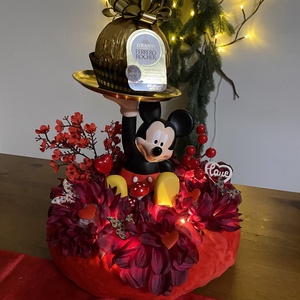  Valentin Disney  Mickey asztal disz  - otthon & életmód - virágdekoráció - virágdíszek - asztali virágdísz - Meska.hu