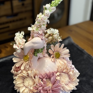 Tavaszi  virágos  asztal disz  - otthon & életmód - dekoráció - asztal és polc dekoráció - dekorációs tál, tartó - Meska.hu