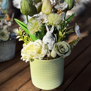 Tavaszi húsvéti  asztal disz  - otthon & életmód - dekoráció - asztal és polc dekoráció - dekorációs tál, tartó - Meska.hu