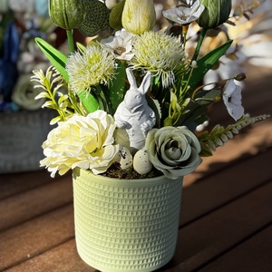 Tavaszi húsvéti  asztal disz  - otthon & életmód - dekoráció - asztal és polc dekoráció - dekorációs tál, tartó - Meska.hu