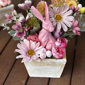 Tavaszi húsvéti  asztal disz  - otthon & életmód - dekoráció - asztal és polc dekoráció - dekorációs tál, tartó - Meska.hu