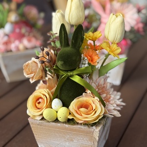 Tavaszi húsvéti  asztal disz  - otthon & életmód - dekoráció - asztal és polc dekoráció - dekorációs tál, tartó - Meska.hu