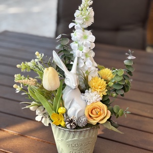 Tavaszi húsvéti  asztal disz  - otthon & életmód - dekoráció - asztal és polc dekoráció - dekorációs tál, tartó - Meska.hu