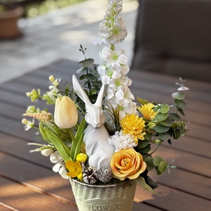 Tavaszi húsvéti  asztal disz  - otthon & életmód - dekoráció - asztal és polc dekoráció - dekorációs tál, tartó - Meska.hu